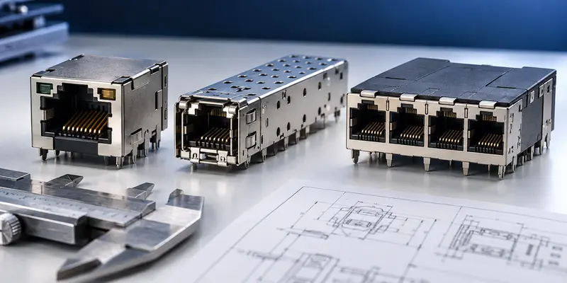 Standard, modified and custom networking connectors compared before prototyping