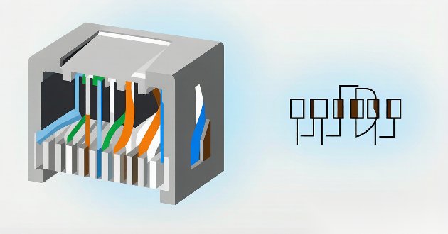 RJ45 split pair wiring error