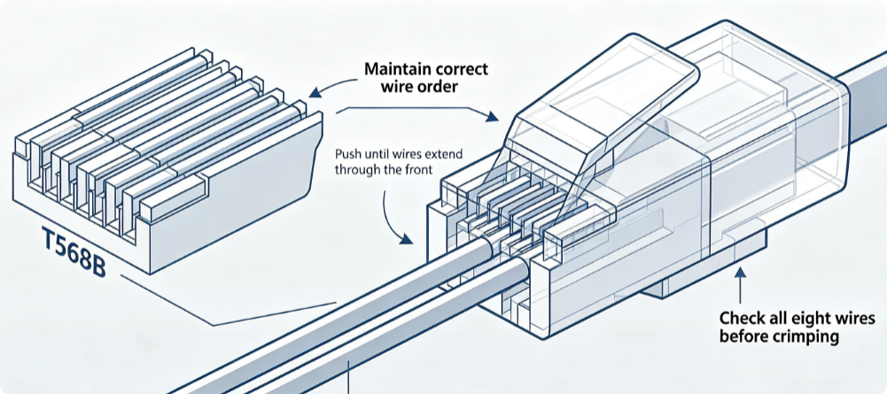 1784512100882891.png Step 2 Arrange Wires According to the T568B Standard.png