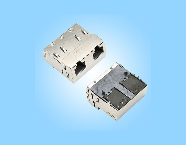1793256681356544.jpg 1x2 10G RJ45 Connector with Integrated Magnetics and 120W Four-Pair PoE.jpg